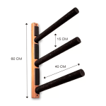 Rack de parede para 3 pranchas de Surf - longboard